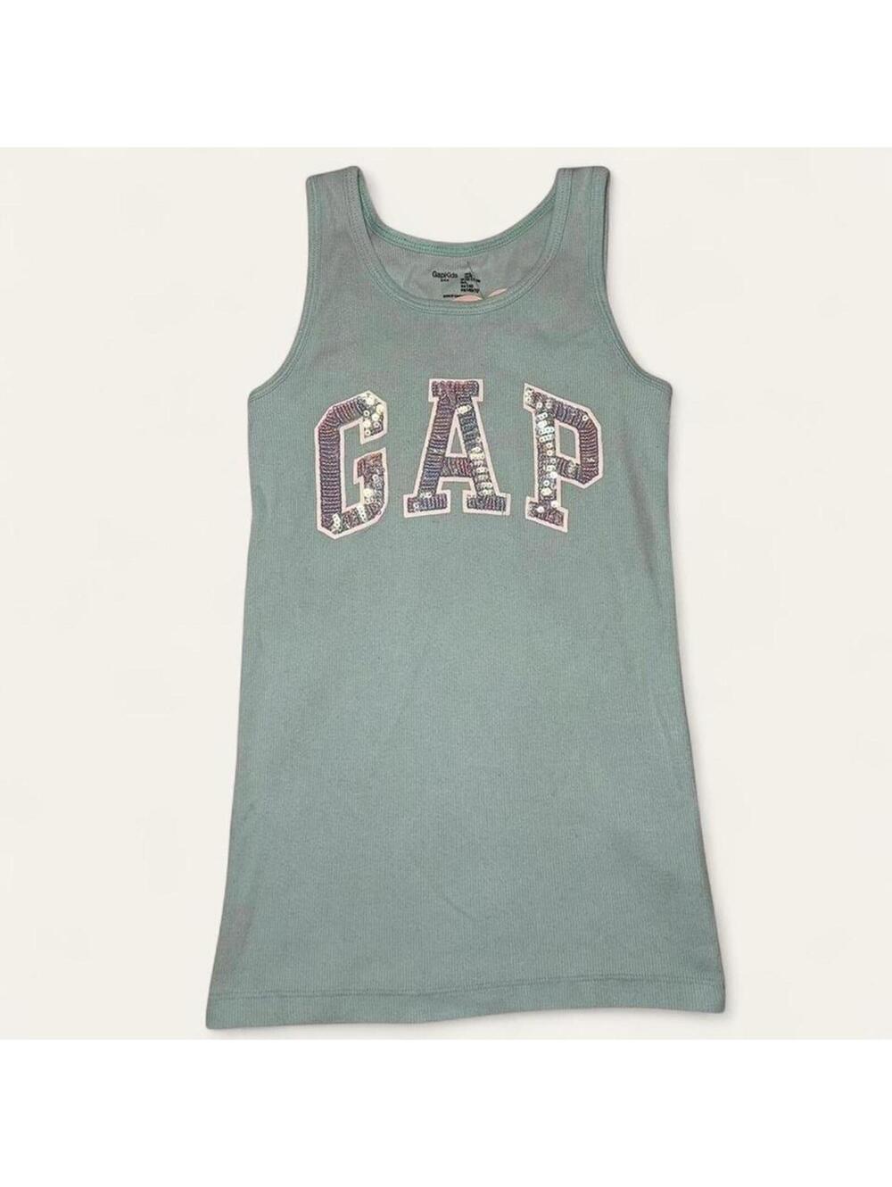 Y2K Light Blue Gap Sequin Tank Top Children’s 10-12 Years